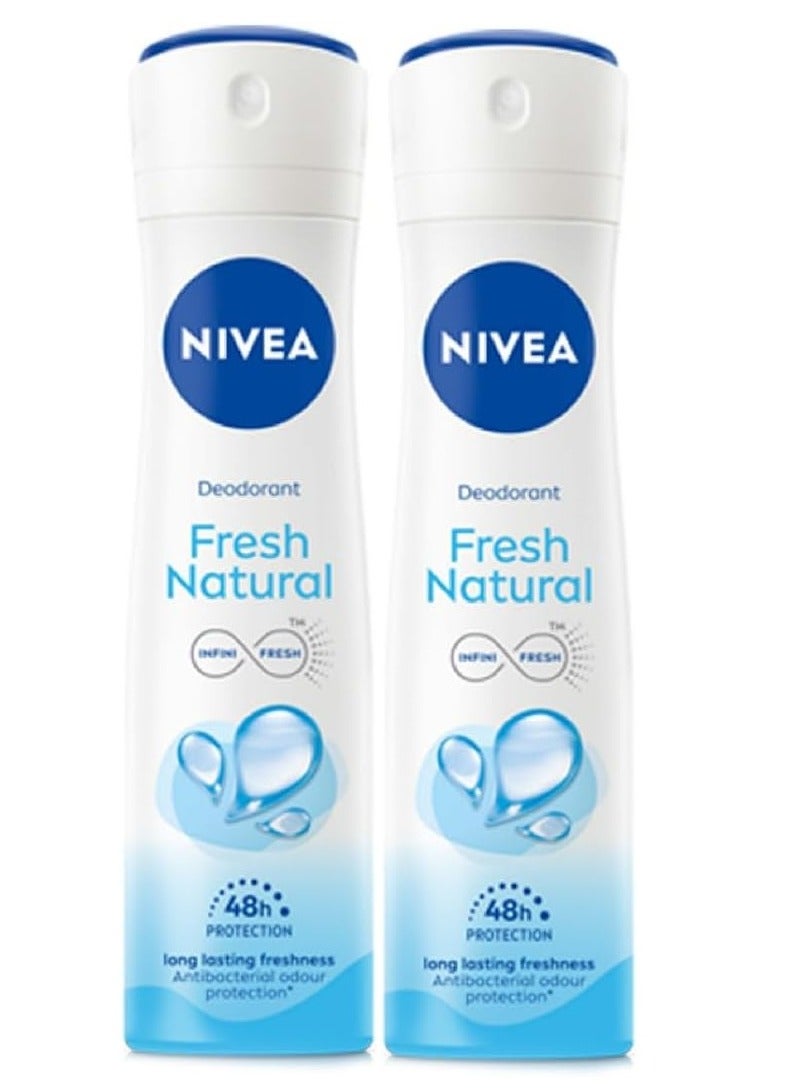 Nivea Fresh Natural Ocean Extracts Deodorant for Women 150ml pack of 2