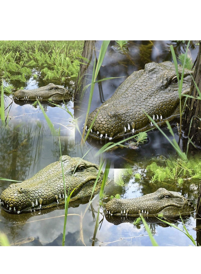 2.4 GHz Remote Control Alligator Head RC Boats Water Toys for Pools and Lakes Large Decoy and Floating Crocodile Head Prank High Simulation Alligator Head RC Boats Prank Toys for Adults and Kids