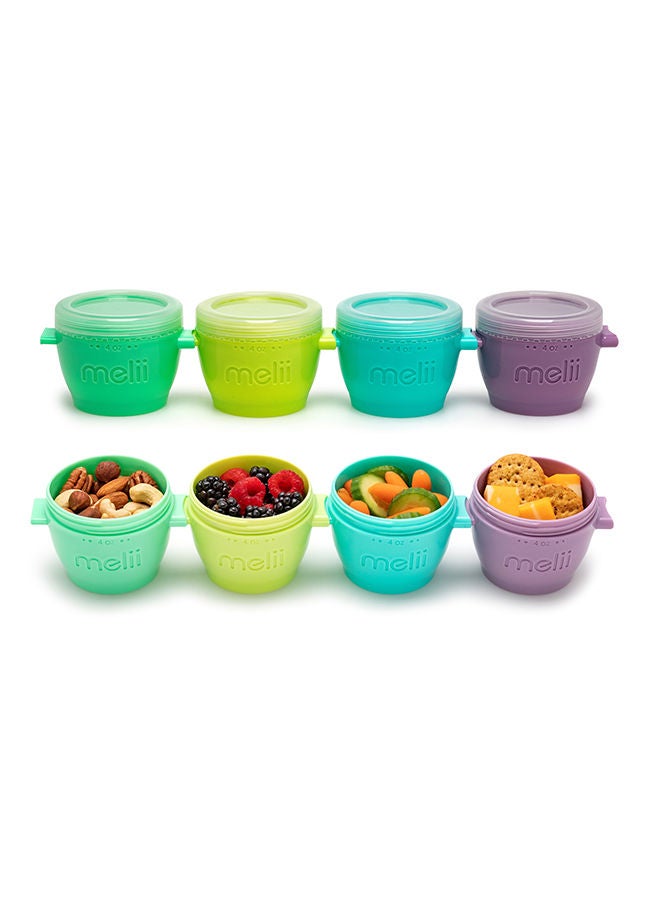 Snap And Go Pods Airtight And Leakproof Baby Food Containers Baby Food Storage Pods For Effortless Mealtime 4Oz Set Of 4