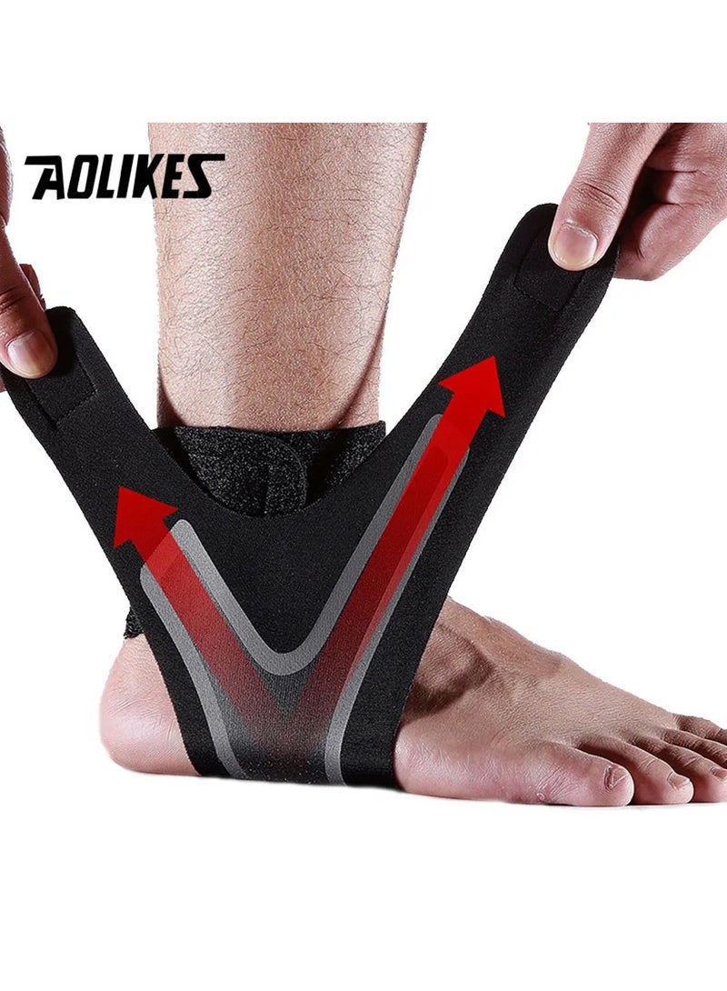 Ankle Support Brace High Protect Ankle Brace Support Wrap Adjustable Elastic Foot Bandage for Sprain Prevention Sports and Fitness Protection