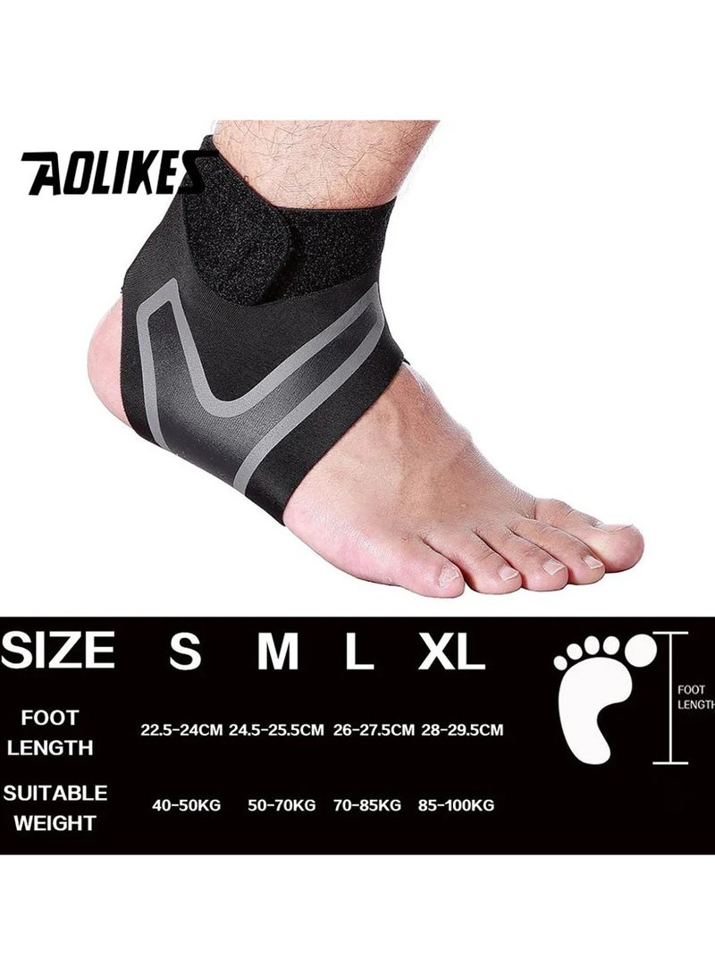 Ankle Support Brace High Protect Ankle Brace Support Wrap Adjustable Elastic Foot Bandage for Sprain Prevention Sports and Fitness Protection