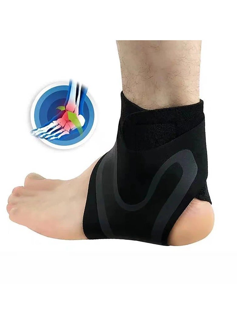 Ankle Support Brace High Protect Ankle Brace Support Wrap Adjustable Elastic Foot Bandage for Sprain Prevention Sports and Fitness Protection