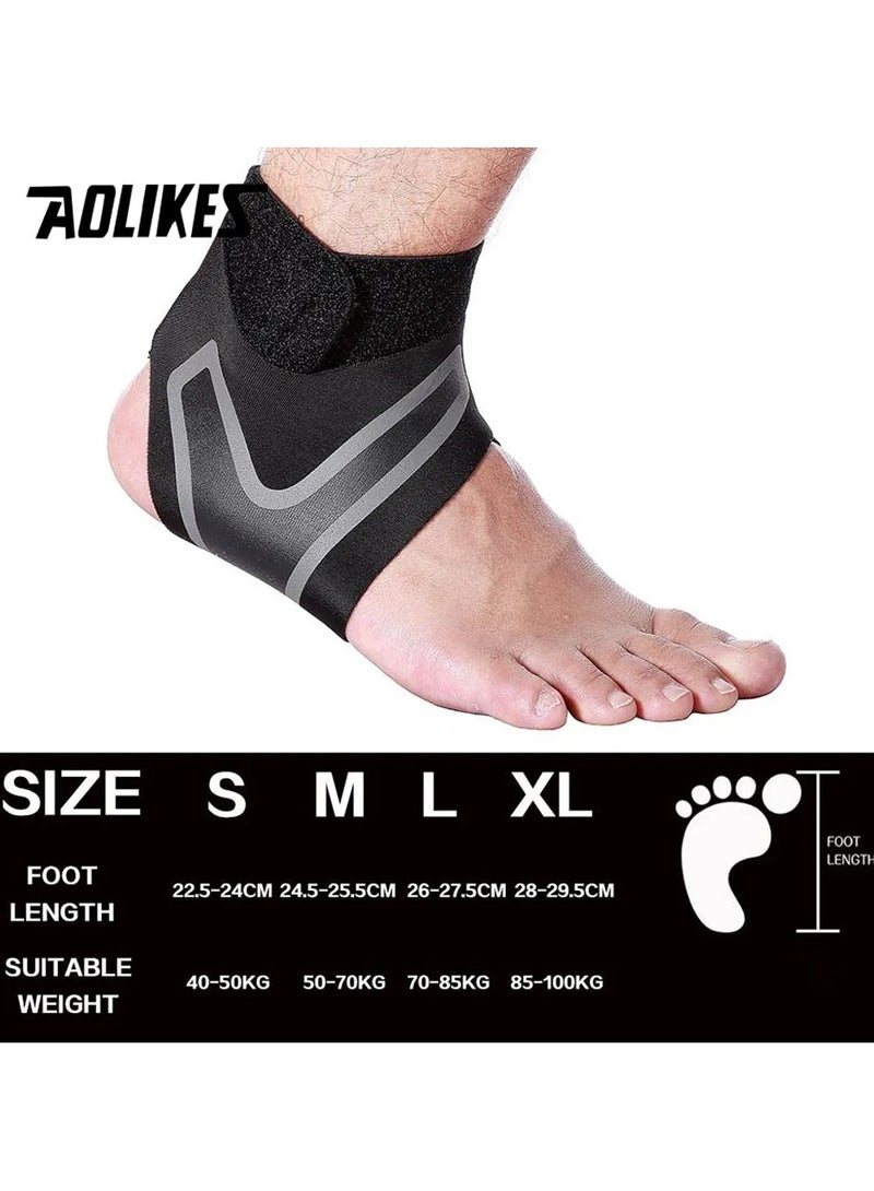Ankle Support Brace High Protect Ankle Brace Support Wrap Adjustable Elastic Foot Bandage for Sprain Prevention Sports and Fitness Protection