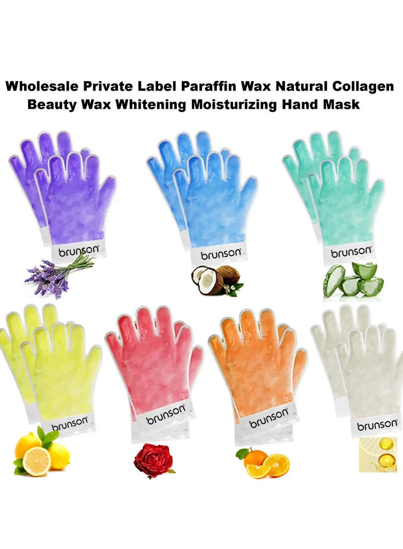 Paraffin Wax Gloves for Hand Manicure Nourishing Gloves Paraffin Wax For Moisturizing Hydrating Hands Scented Disposable Microwaveable Thermal Therapy Soft Smooth Deeply Hydrates Wax Therapy