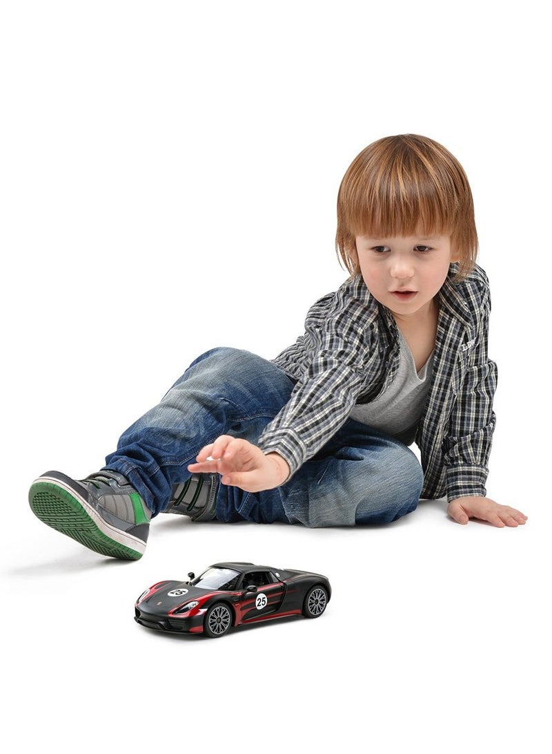 Remote Control Car 1/14 Scale Remote Control Model for Porsche 918 Spyder Electric Sport Racing Hobby Toy Car Model Vehicle for Boys,Girls,Teens and Adults Gift Blcak