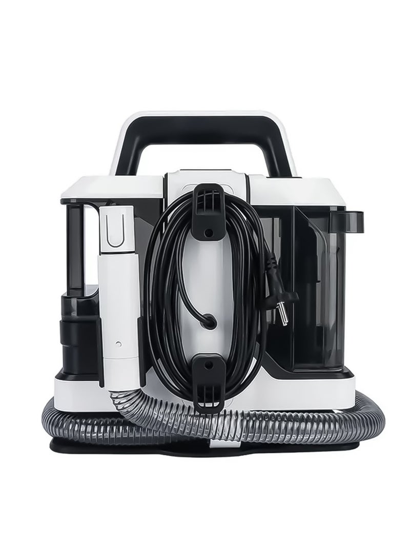 750W Portable Carpet Cleaner with 1000ML Clean Water Tank & 800ML Waste Water Tank Capacity - Black & White