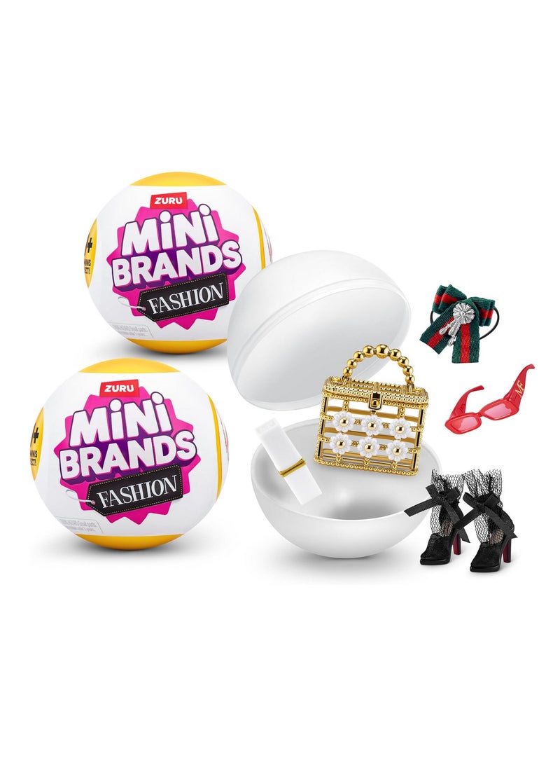 ZURU Mini Brands Fashion Series 3 (2 Pack) Collectible Mystery Capsule, Realistic Miniature Baby, Playset and Accessories