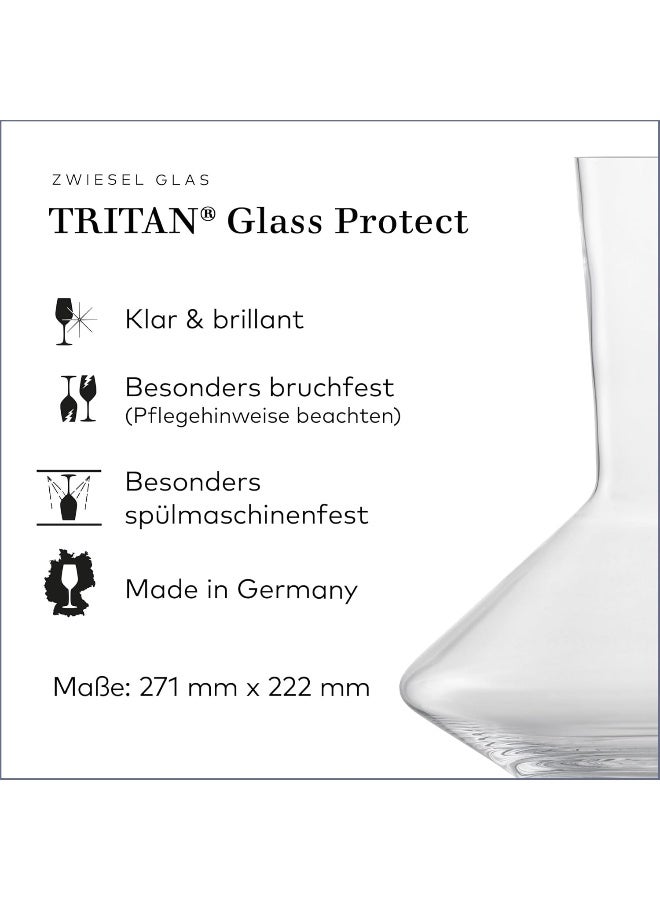 Pure Red Wine Decanter Machine Blown Glass