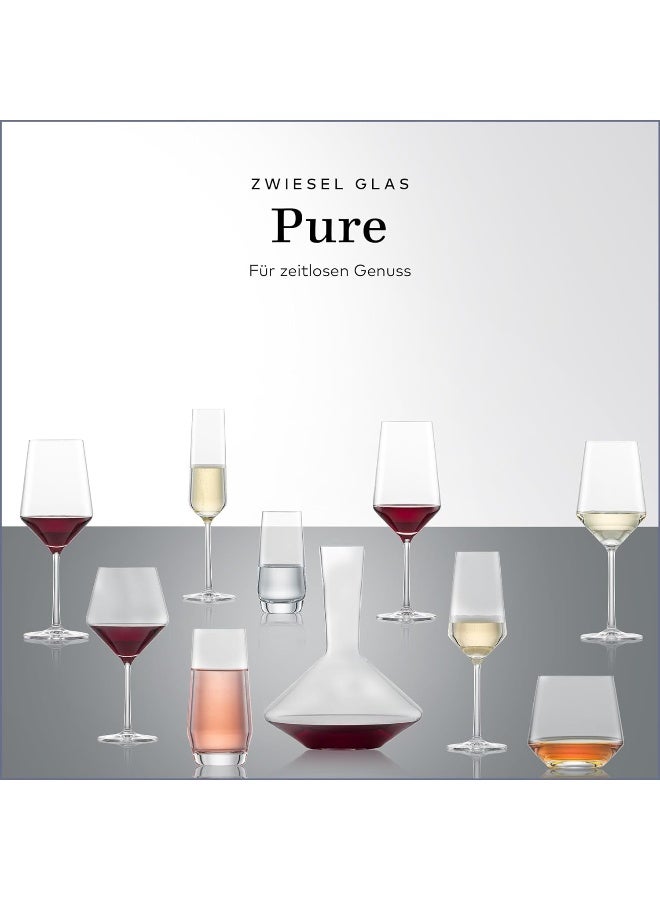 Pure Red Wine Decanter Machine Blown Glass