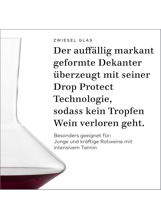 Pure Red Wine Decanter Machine Blown Glass