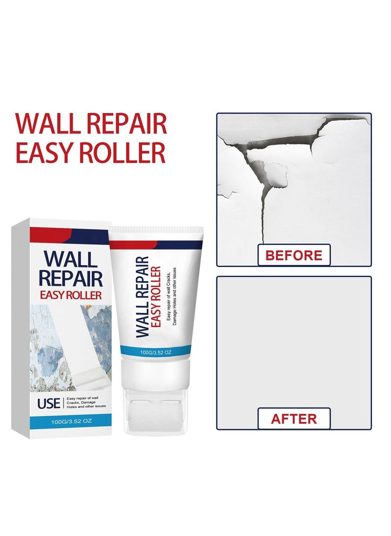 Wall Mending Ointment, 2Pcs Home Wall Repair Cream, 3 in 1 Repair Applicator Wall, Crack Filler for Walls, Patching Plaster Wall Repair,Wall Mending Agent, Hole Patching Kit Wall Drywall