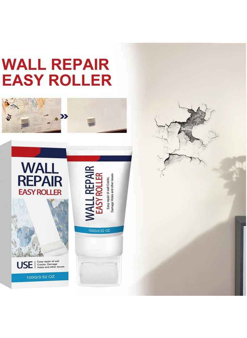 Wall Mending Ointment, 2Pcs Home Wall Repair Cream, 3 in 1 Repair Applicator Wall, Crack Filler for Walls, Patching Plaster Wall Repair,Wall Mending Agent, Hole Patching Kit Wall Drywall