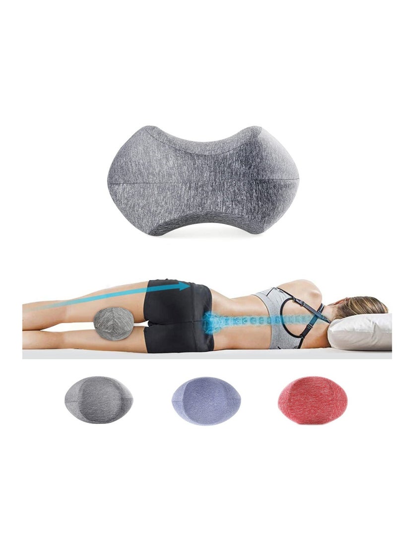 Knee Pillow for Sleeping On Side,Memory Foam Contour Leg Pillow Cooling Bed Wedge Back Support Pillows,Pain Relief for Lower Back Sciatica Hip Joints,Ergonomic Pregnancy Sleep Knee Cushion