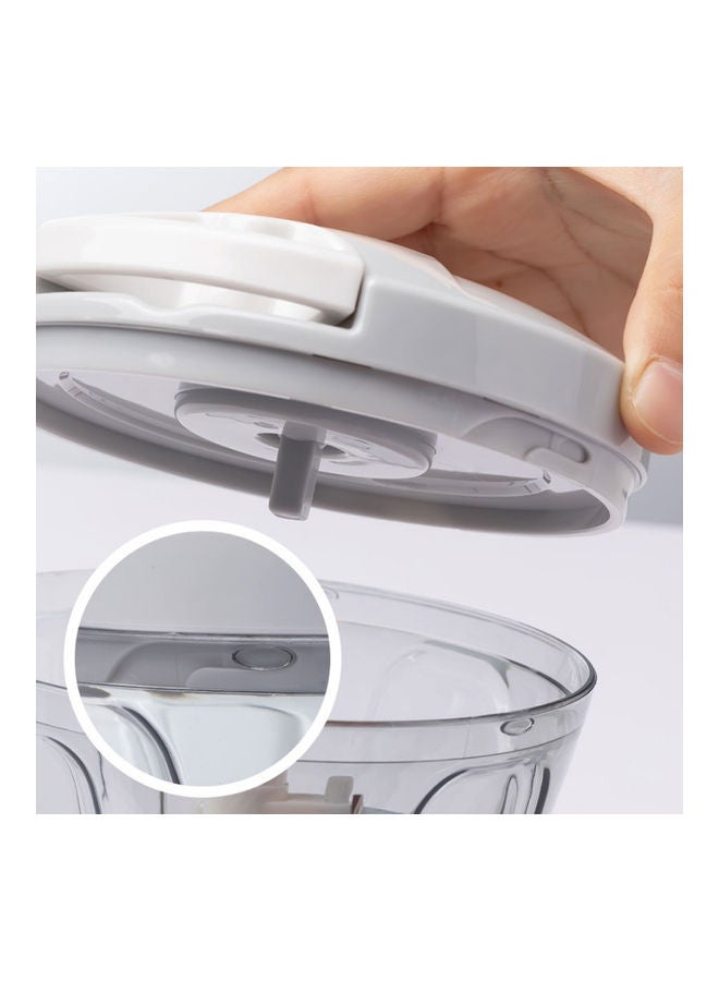 Manual Food Chopper Grey/Clear