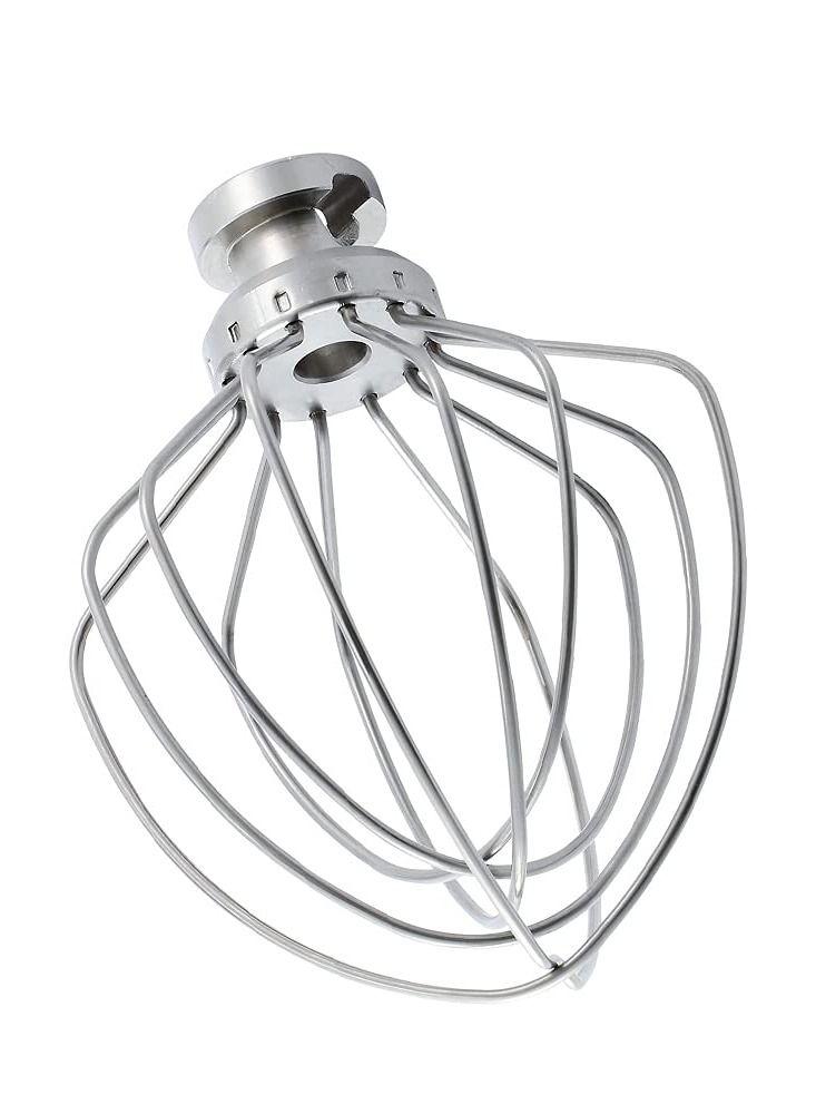 Stainless steel Wire Whip Attachment Compatible with KitchenAid Tilt-Head Stand Mixer Accessory K45WW Replacement, Egg Cream Stirrer, Whipping Egg White, Cakes Mayonnaise Whisk, Dishwasher Safe