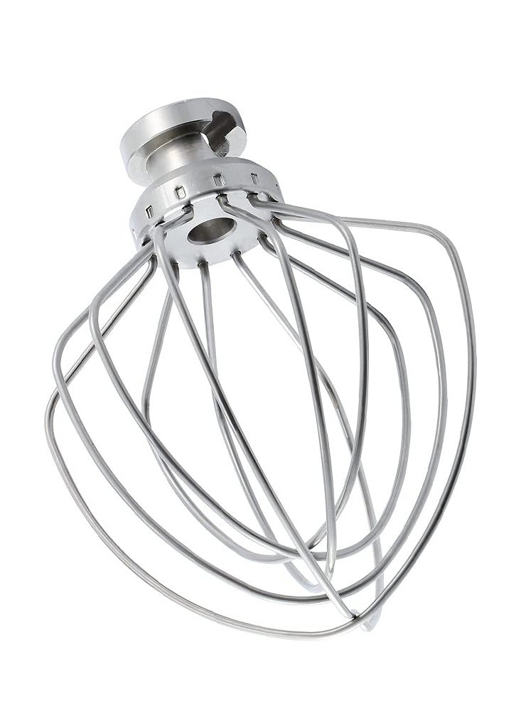 Stainless Steel Wire Whip Attachment Compatible With Kitchenaid Tilt-Head Stand Mixer Accessory K45Ww Replacement Egg Cream Stirrer Whipping Egg White Cakes Mayonnaise Whisk Dishwasher Safe