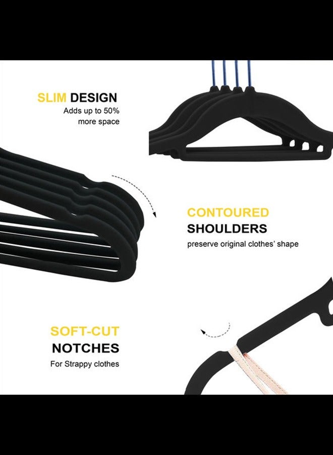 50-Piece Non-Slip Velvet Cloth Hanger Set