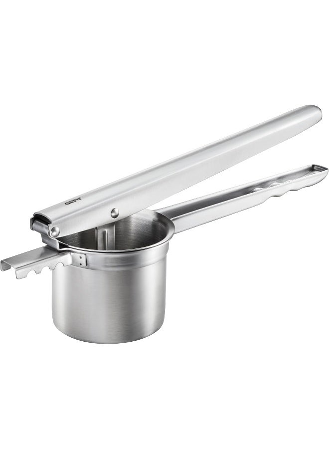 GEFU Prenso Potato, Juice and Spaetzle Press for Fine Mashed Potatoes, Homemade Spaetzle and Spaghetti Ice Cream, Fruit Press, Stainless Steel