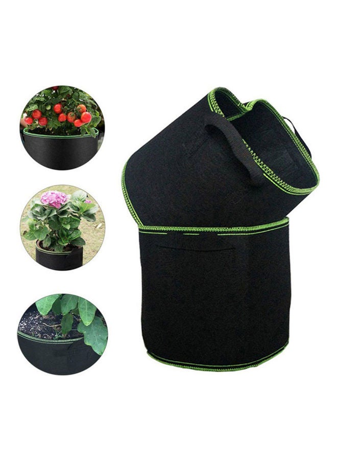 Flower Pot With Handle Black