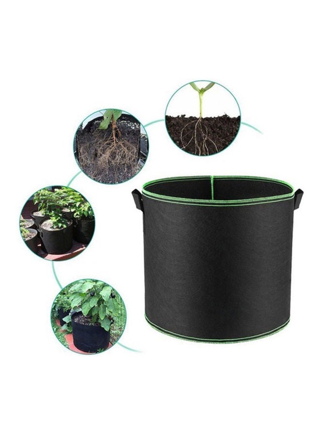 Flower Pot With Handle Black