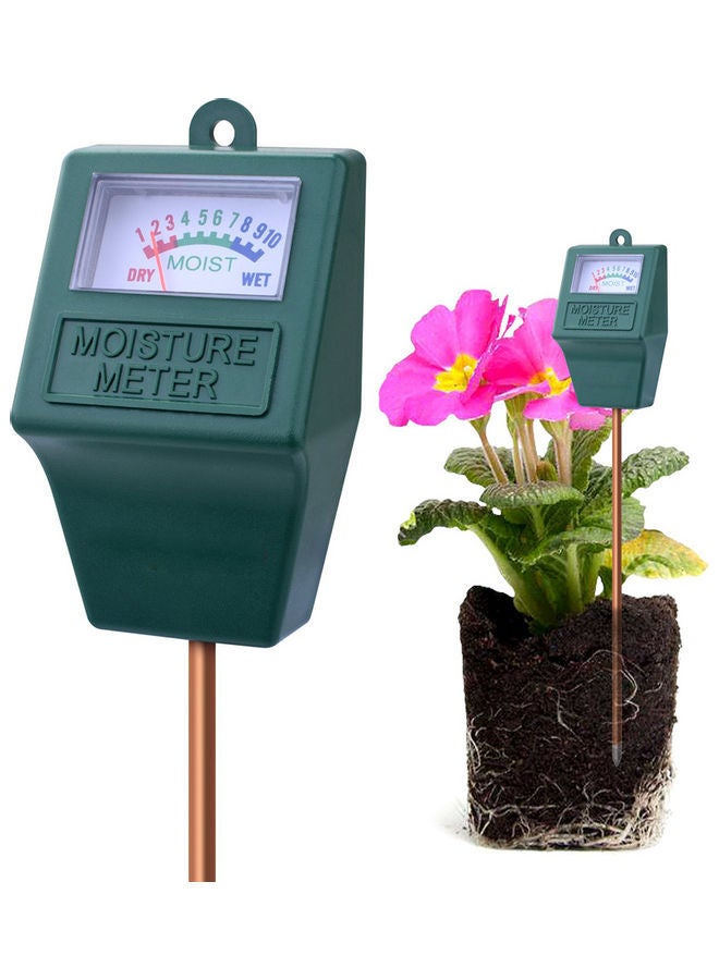 Indoor And Outdoor Soil Moisture Meter Green