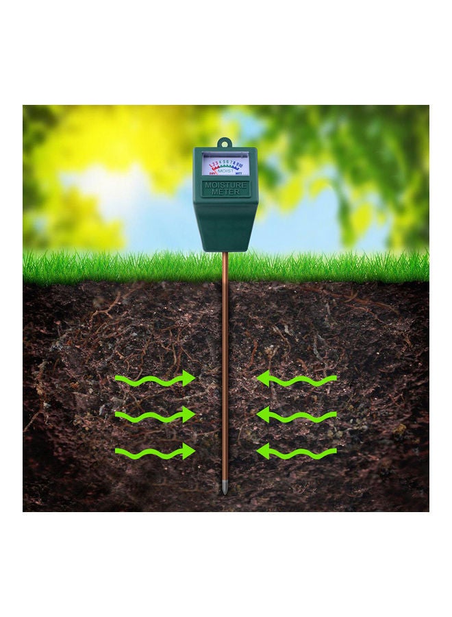 Indoor And Outdoor Soil Moisture Meter Green