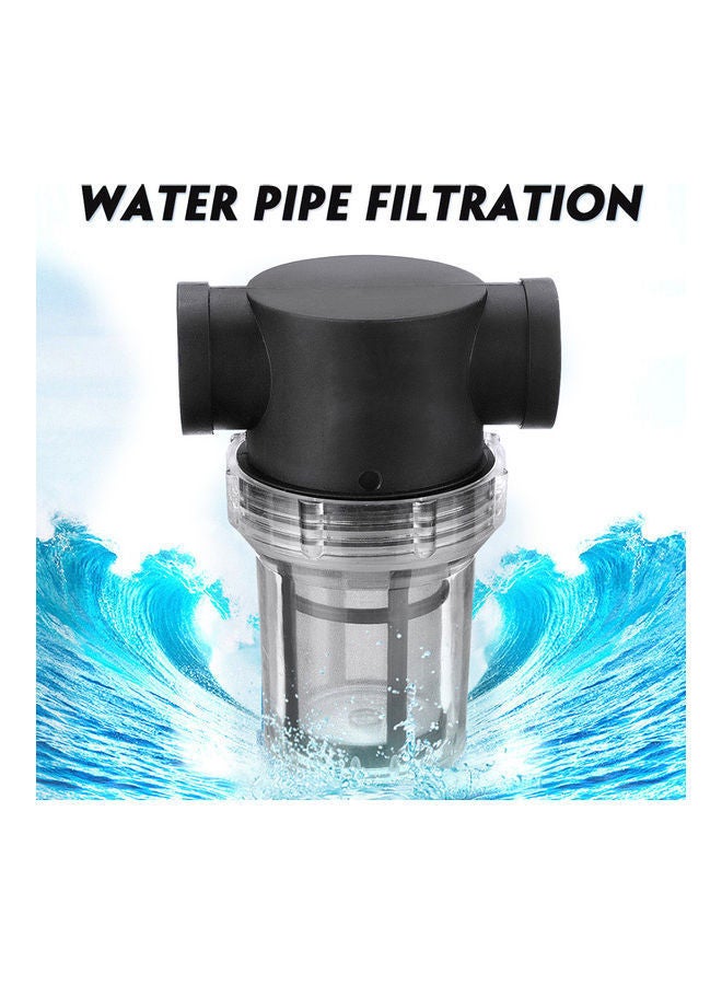 Irrigation Pipe Filter Pump Purification Tool Clear/Black