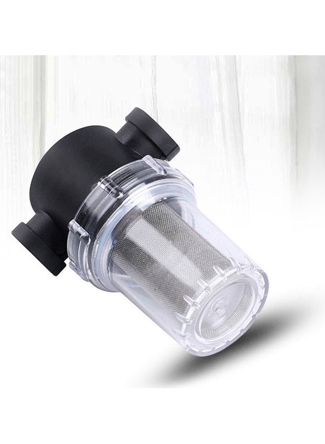 Irrigation Pipe Filter Pump Purification Tool Clear/Black