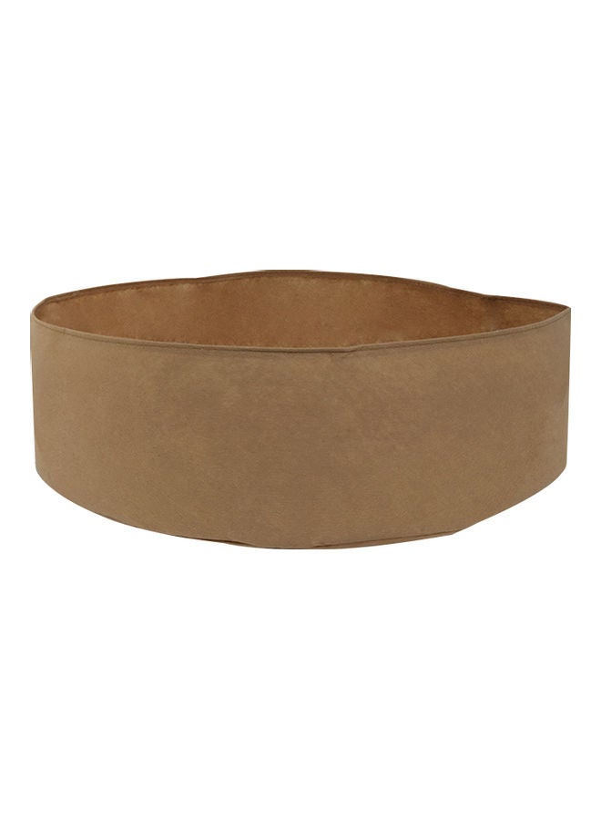 Round Shaped Planter Bag Brown