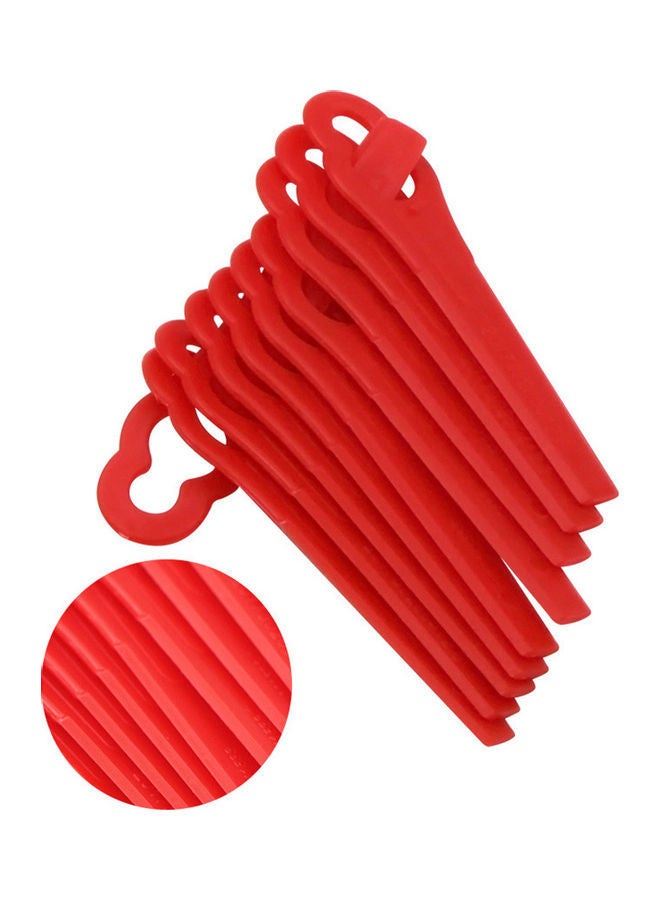 100-Piece Gardening Plastic Cutting Blade Red