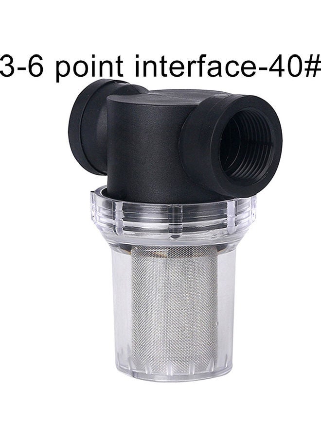 Irrigation Pipe Filter Pump Purification Tool Clear/Black