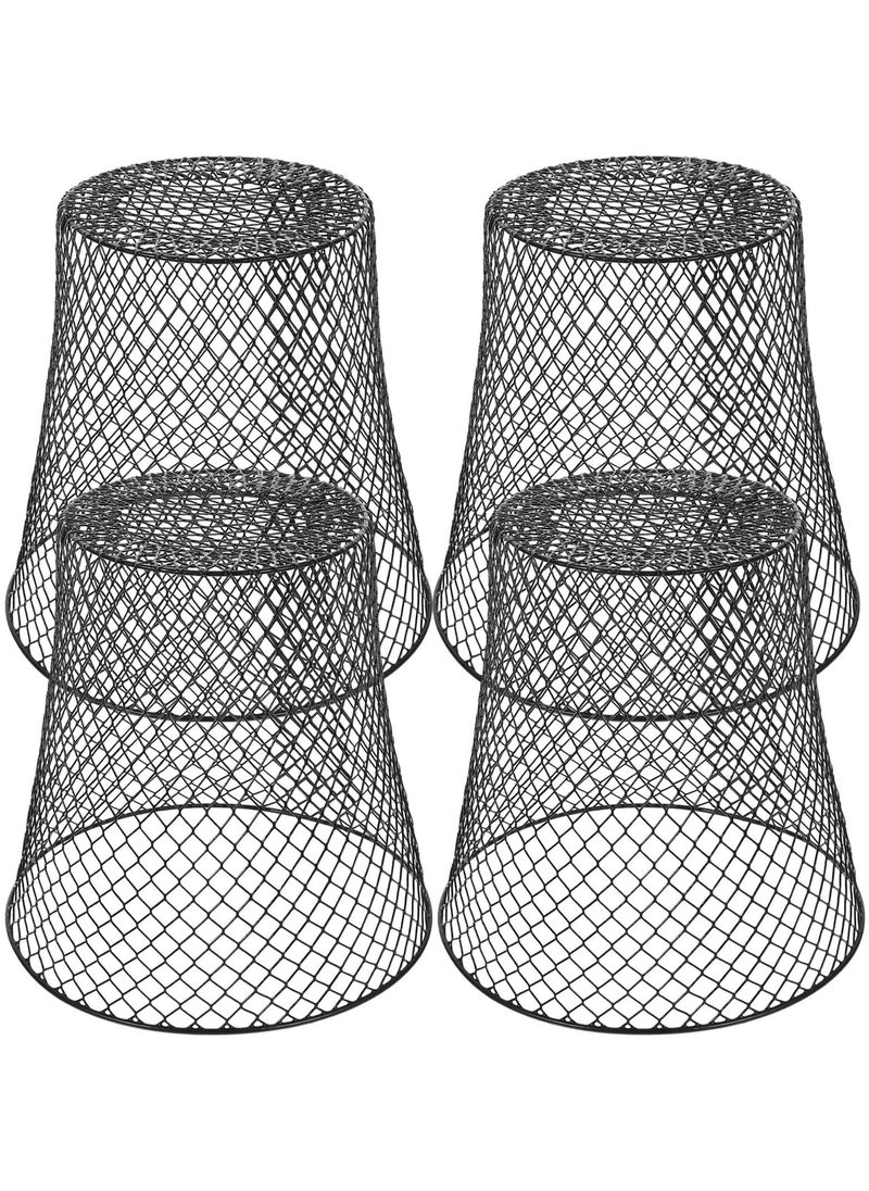 Iron Plant Protection Cover Plant, 4pcs Protection Basket, Garden Chicken Wire Cloche Cage, Dome Screen Plant Covers Plant Vegetable Seedlings, for Outdoor Vegetable Garden Indoor Potted