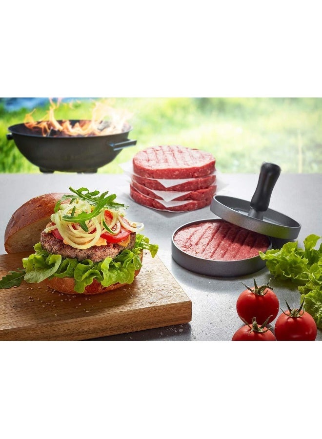 Gefu 89419 Burger Press-89419 Press, Aluminium, Grey/Black