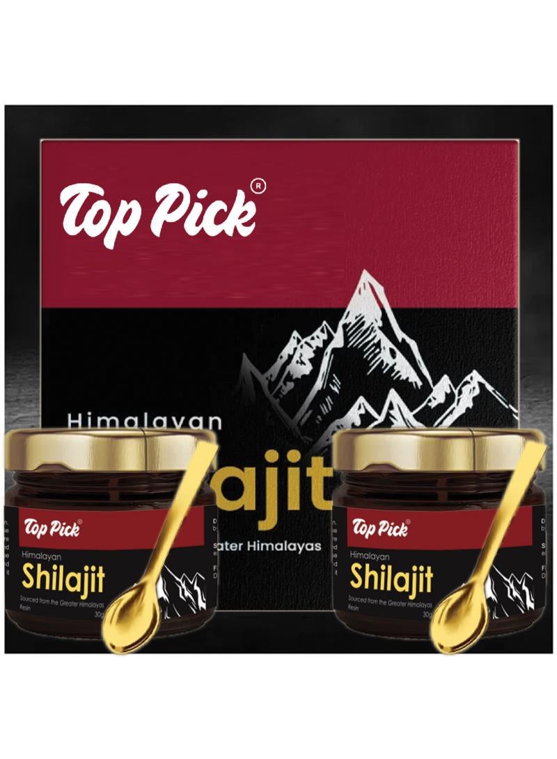 Pure Shilajit from the Great Himalayas - Strength - Endurance and Wellness Pack of 2