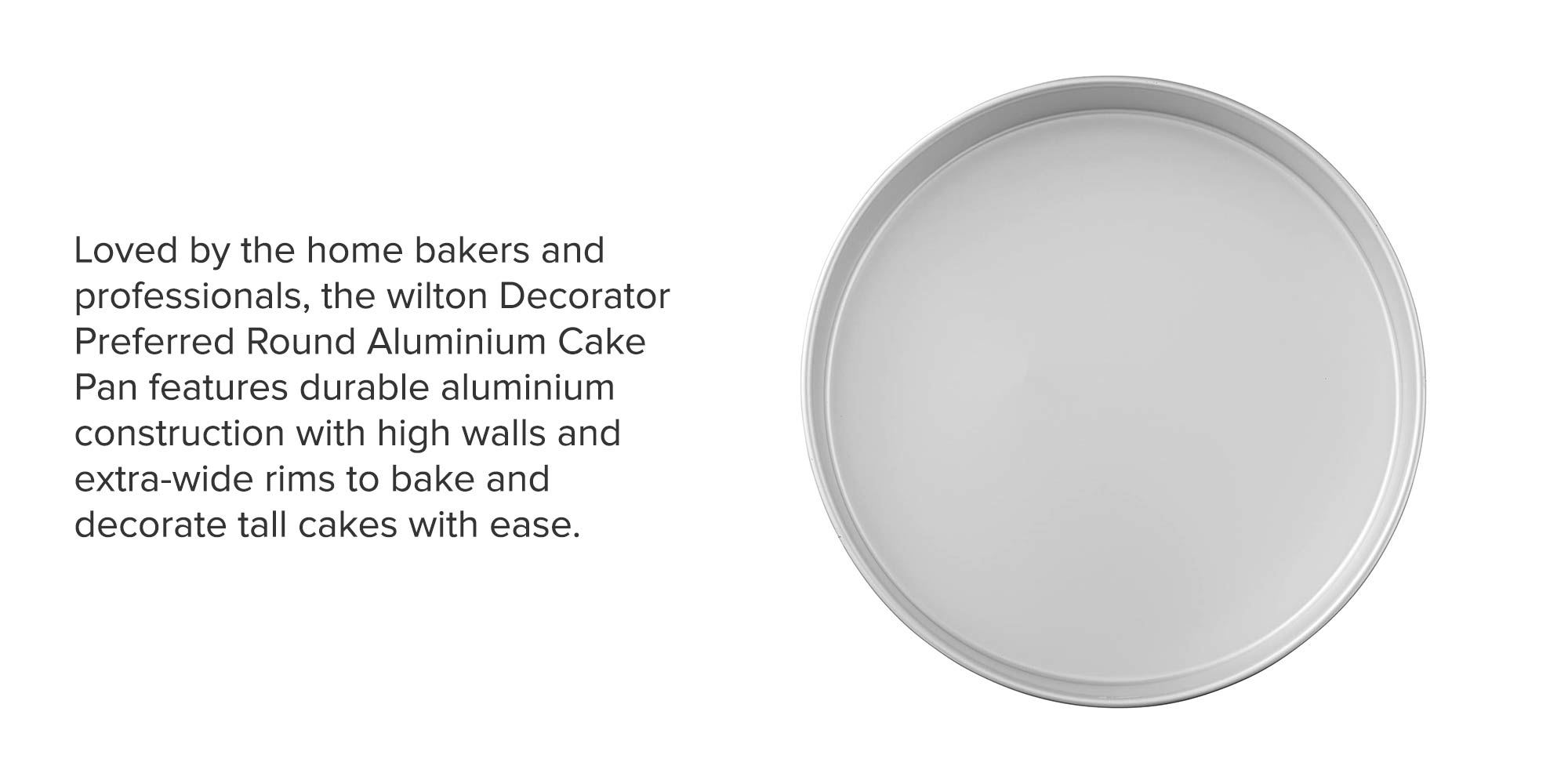 Decorator Preferred Round Pan Silver 12x3inch