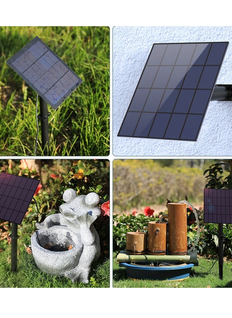 Solar Water Fountain Pump Outdoor, Upgraded Solar Fountain Pond Pump Kit With Stake, Solar Powered Fountain Water Pump For Bird Bath, Garden, Backyard, Pool, Fish Tank, 2.5W Solar Powered Water Pump