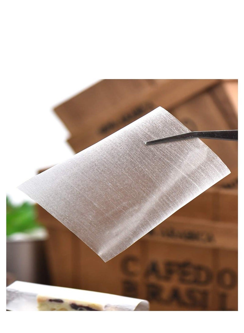 Edible Rice Paper Nougat Paper Package,1000 Sheets Glutinous Chocolate DIY Home Candy Wrappers for Food Decoration (2.55X3.14 in)