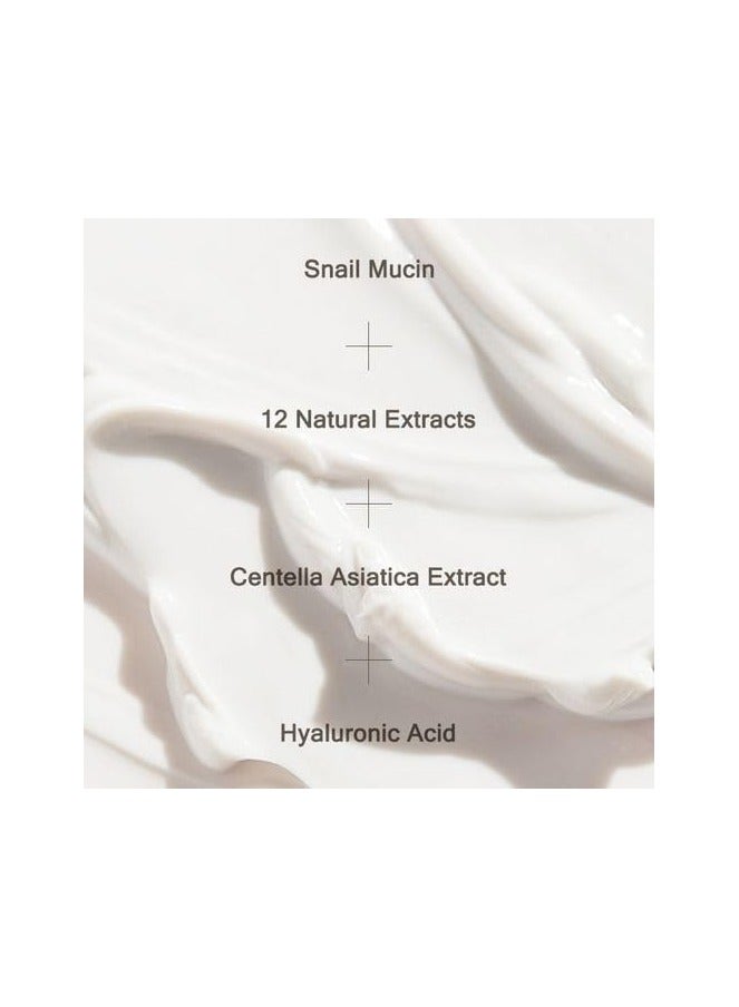 Snail Repair Cream Face Moisturizer with Snail Mucin Extract All in One Snail Repair Cream Recovery Cream Korean Skincare Wrinkle and Blemish Care