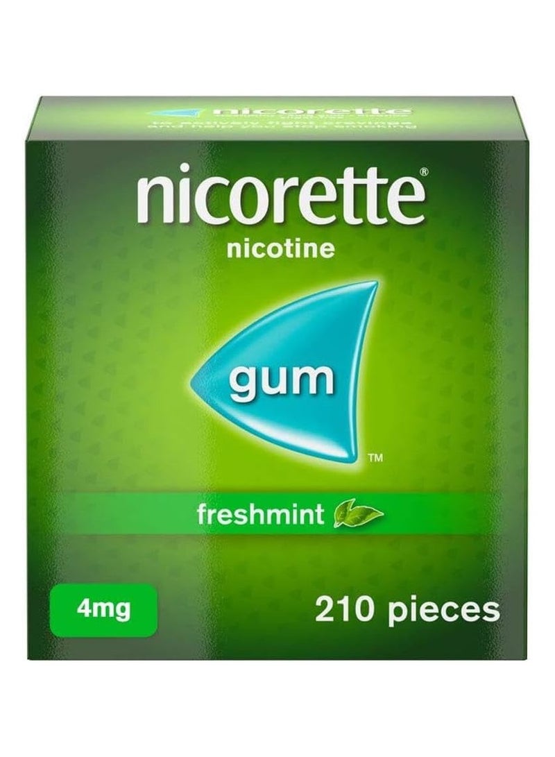 Nicorette Freshmint 4mg Gum (210 Pieces)