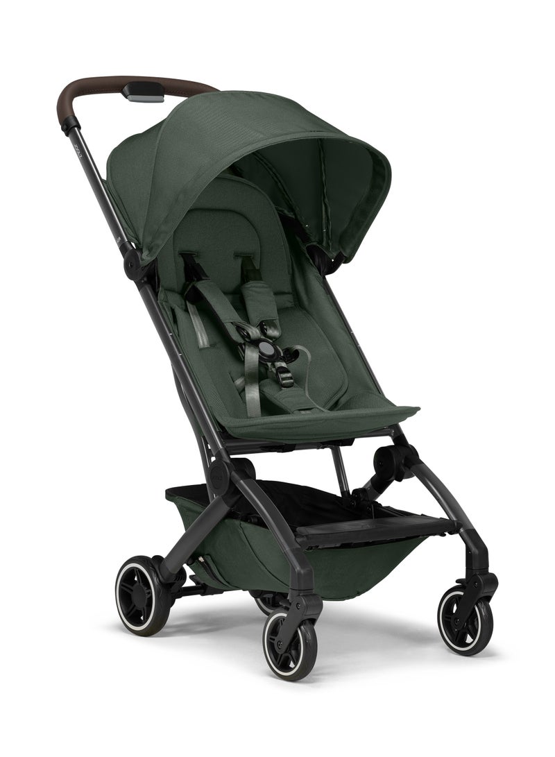 Joolz AER+ Lightweight & Compact Travel Stroller - Portable One-Hand Fold Design - Ergonomic Seat for Infant & Toddler (up to 50 lb) - XXL Sun Hood - Stroller for Airplane -Travel Pouch- Forest Green