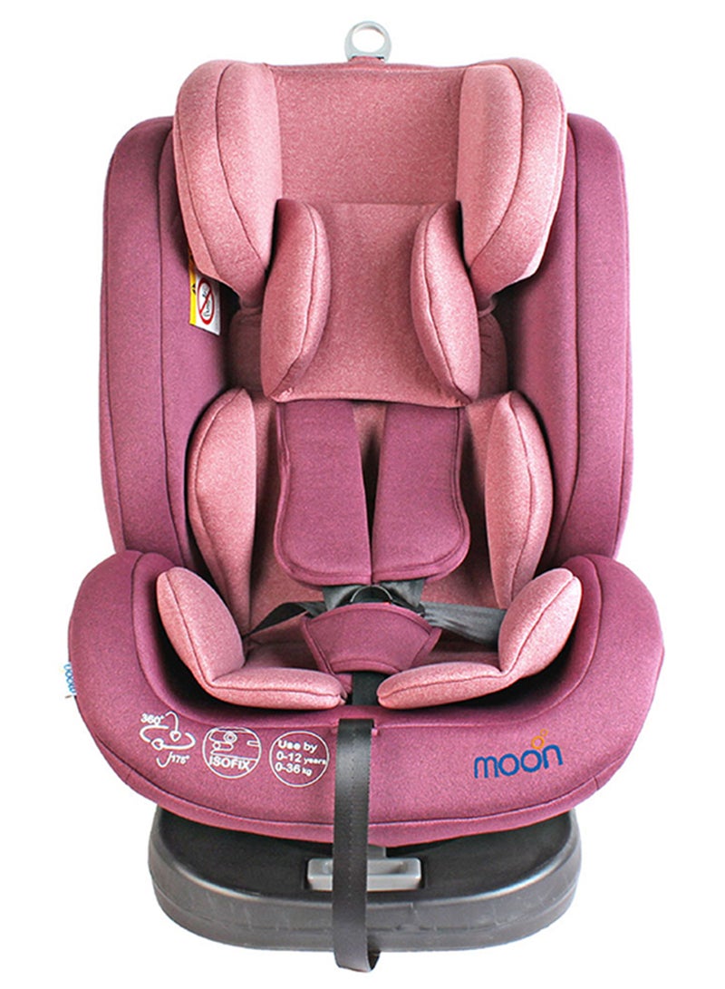 Rover -Baby/Infant Car seat Group:(0+,1,2,3) (0-12 years) 360° Rotate - Pink