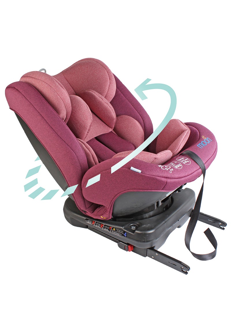 Rover -Baby/Infant Car seat Group:(0+,1,2,3) (0-12 years) 360° Rotate - Pink