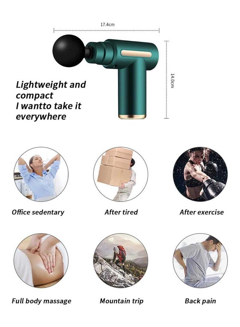 Deep Tissue Muscle Electric Massage Gun with 6 Speeds,portable mini massage gun for Body Relaxation