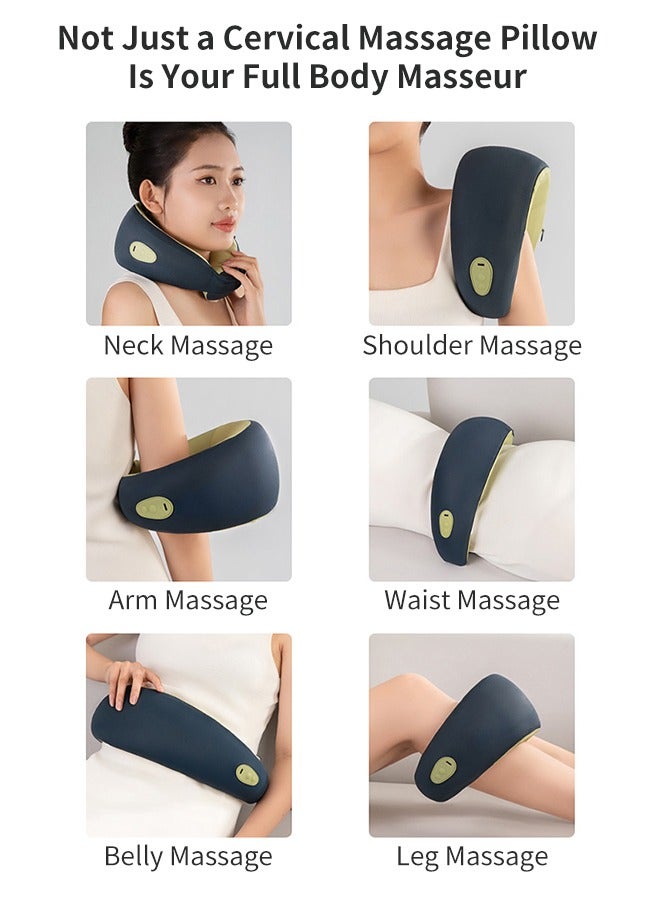 Neck Massager Cervical Massager Full Body Masseur Ring-Neck U-shaped Pillow