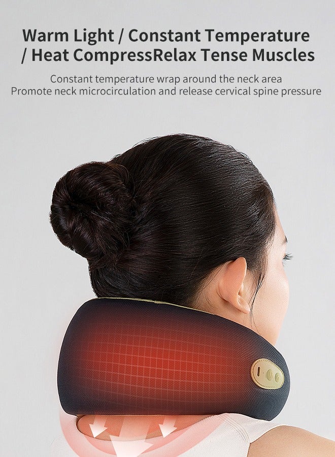 Neck Massager Cervical Massager Full Body Masseur Ring-Neck U-shaped Pillow