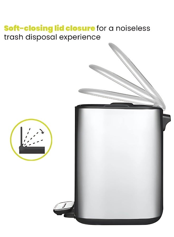 EKO Stainless Steel Bin 9 Liters