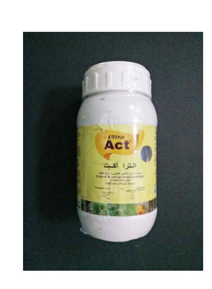 Ultra Act is an Organic Based Pesticide Designed to Effectively Control a Variety of Pests on Plants 250ml Bottle  Solution is Particularly Effective Against Aphids Sucking Insects Red Mites and Broad Mites.