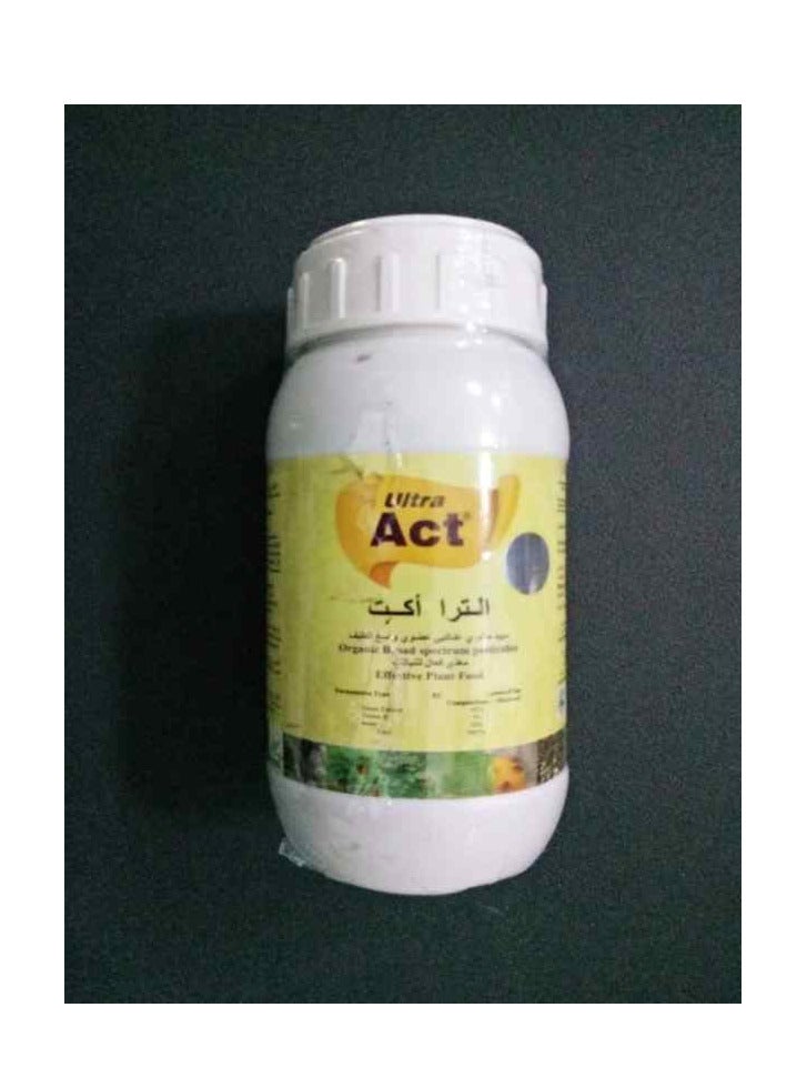 Ultra Act is an Organic Based Pesticide Designed to Effectively Control a Variety of Pests on Plants 250ml Bottle  Solution is Particularly Effective Against Aphids Sucking Insects Red Mites and Broad Mites.