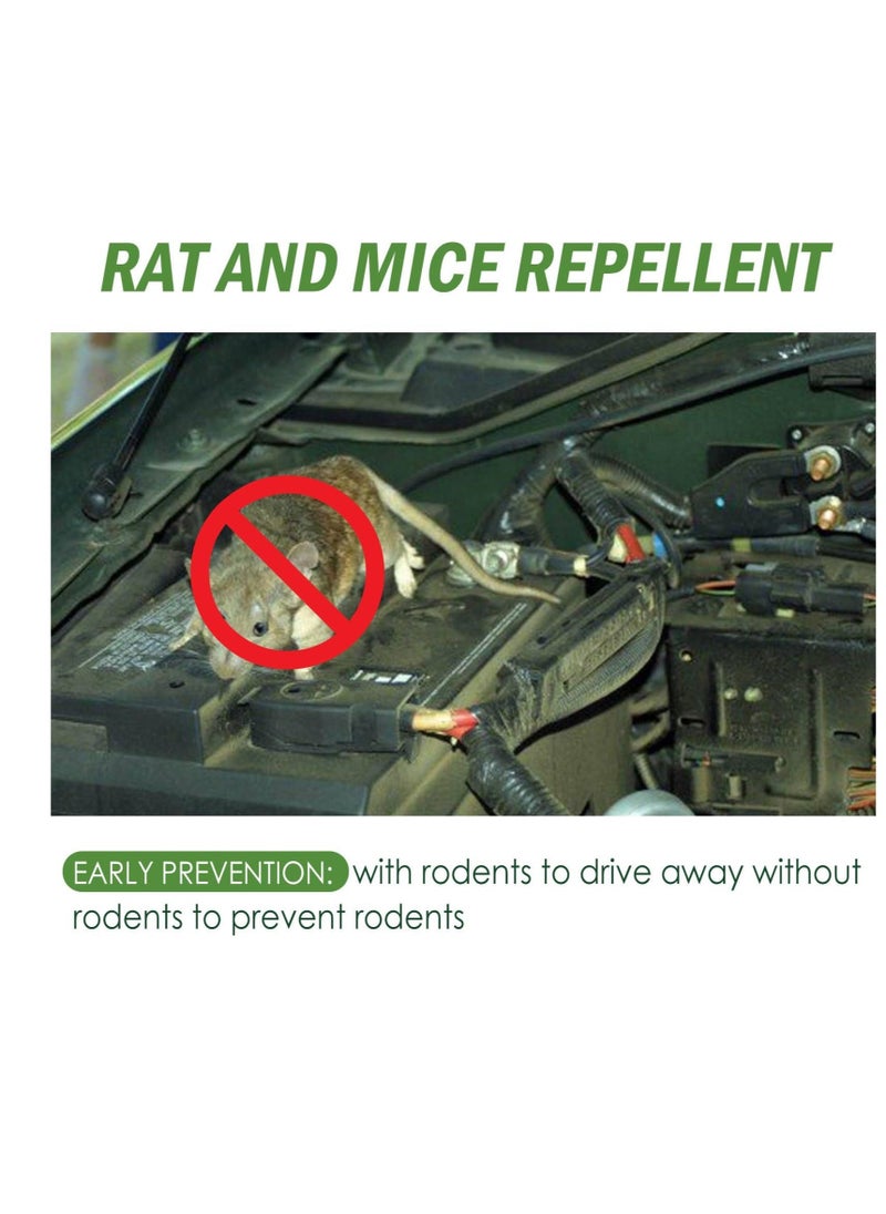 Mouse Repellent for Car, 8 Pcs Natural Mouse Repellent Peppermint Oil, for Repel Mice and Rats, Rodent Squrrels Repellent, Effective Repellent for Home, Car, Underhood, Garage, Indoor and Outdoor