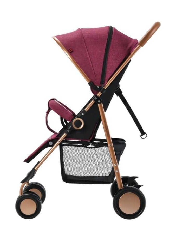 Pink Baby Deluxe Stroller